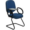 Cadeiras para escritrio diretor com prancheta escamotevel base skin