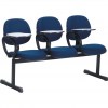 Cadeiras para escritrio longarina secretaria executiva com prancheta escamotevel