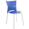 cadeiras em polipropileno bistrô azul 