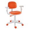 Cadeira digitador Kids Color courino laranja